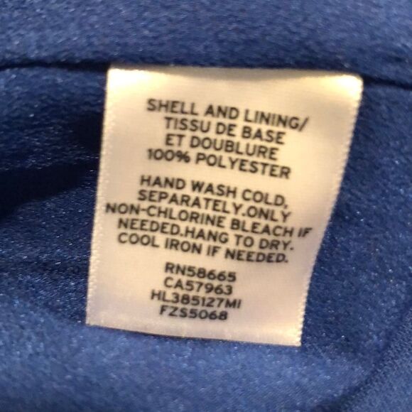 Bell Sleeve Shift Dress in Cobalt Sz - Picture 8 of 8